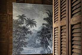 large jungle wall hanging mural abode
