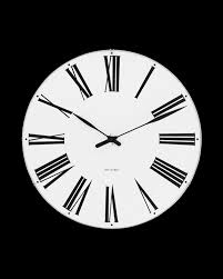 Roman 48 Cm Wall Clocks Arne Jacobsen