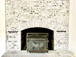 How To Whitewash A Brick Fireplace With