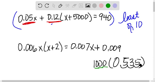 Solve A Linear Equation With Decimals
