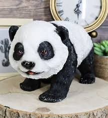 Asian Baby Giant Panda Bear Statue