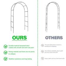Metal Garden Arch Trellis Adjustable
