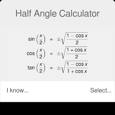 Half Angle Calculator