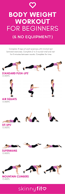 quick simple body weight workout for