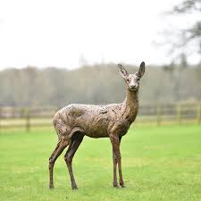 Bronze Deer Statues Garden Maker