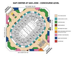 concourse map sap center
