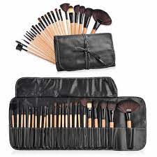 24 pc professional makeup brushes with