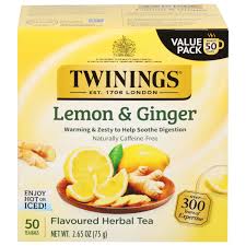 twinings herbal tea lemon ginger