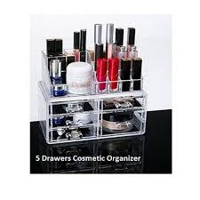 5 drawers cosmetic storage box display