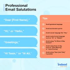 professional email salutations that