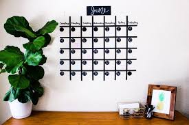 Chalkboard Wall Calendars Washi Tape