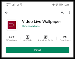 set video as live wallpaper on android