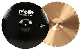 Paiste first pioneered color coated cymbals with colorsound 5 in 1984 as a means for artistic expression during the time period when popular music became visual in music videos on television 。 colorsound 900 splash cymbal black 10 in. Paiste Colorsound 900 Sound Edge Hi Hat Cymbal Black 14 In Pair For Sale Online Ebay