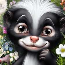 adorable whimsical baby skunk nursery