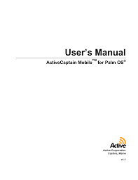 Activecaptain Mobile For Palm Os User S Manual Manualzz Com
