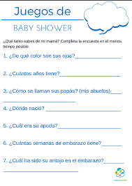 ¡recuerda que no te puedes olvidar de los juegos ! Juegos Para Baby Shower Nina Balbuceo Baby Shower