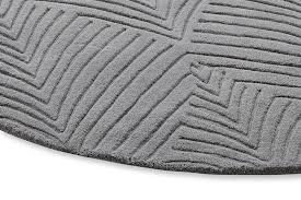 gray geometric round rug foil 2 0