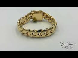14k cuban link bracelet from las villas