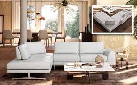 Freesofa modular sofa with an adjustable back shelf. Accenti Italia Bellagio Italian Modern White Leather Sectional Sofa W Adjustable Backrests