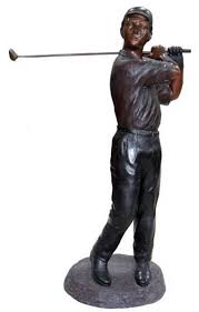 bronze golfer statue golf sculptures