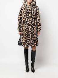 A P C Carrie Leopard Print Brushed