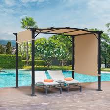 Outdoor Retractable Pergola Gazebo