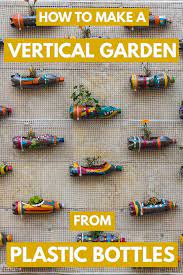 Vertical Garden From Plastic Bottles