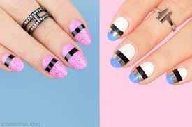 2 easy nail designs striping tape nail