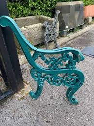 Cast Iron Bench Ends With Lion Heads