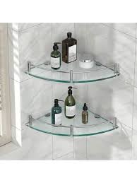 Glass Corner Shelf For Bathroom Corner