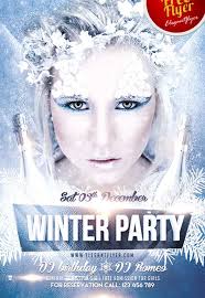 Download Winter Party Free Psd Flyer Template