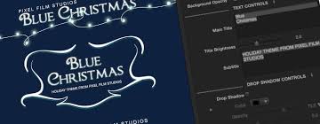 Final Cut Pro X Holiday Themes Blue Christmas