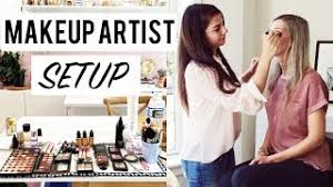 makeup artist kit setup you