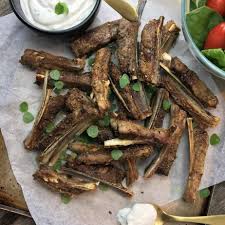 oven roasted lamb ribs with yoghurt