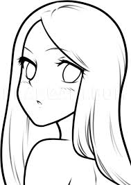 Our easy drawing ideas are based on simple lines and shapes. How To Draw A Simple Anime Girl Step By Step Drawing Guide By Dawn Dragoart Com