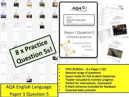 There are two questions to choose from: Free Booklet 8 X Aqa Language Paper 1 Question 5 Teaching Resources
