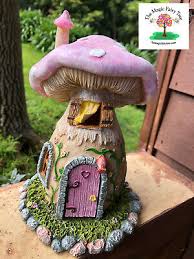 Mushroom Fairy House With Opening Door