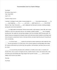 Colleague Recommendation Letter Under Fontanacountryinn Com