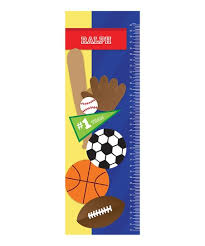 Spark Spark My Love For Sports Personalized Growth Chart Decal