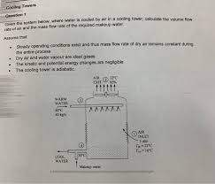 solved cooling towers question 1 given