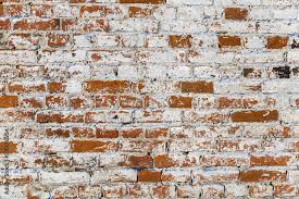Old Brick Wall Of Red Bricks With
