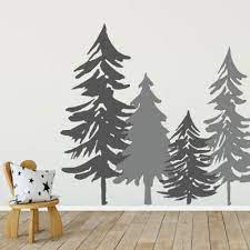 Woodland Tree Silhouette Wall Stickers