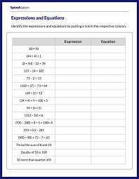 Equations Math Worksheets