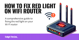 how to fix red light on a wi fi router