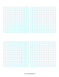 Printable Multiple Graphs 4 Per Page