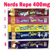 Nerds rope rainbow candy, 0.92 ounce package, 24 count, pack of 1. 400 420 600mg Medicated Nerds Rope Dope Exotic Infused Gummies Edibles Candy Packaging Long Three Edge Sealing Bag Smell Proof Package Bag Buy At The Price Of 0 09 In Dhgate Com Imall Com