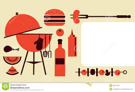Bbq Party Invitation Template Stock Vector Illustration Of Sausage
