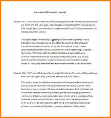    annotated bibliography format apa   report example comp ii