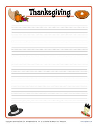 These templates include a page margin because most printers won't print to the extreme edge of the paper. Thanksgiving Printable Lined Writing Paper