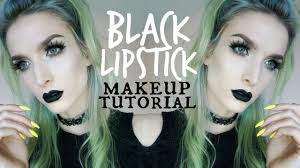 black lipstick chatty makeup tutorial